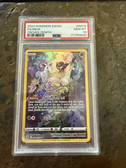 Mew GG10/GG70 Pokemon TCG 2023 Crown Zenith Ultra Rare Holo PSA 10 Gem Mint - Image 1