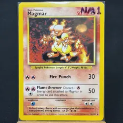 Magmar - 36/102 - Base Set - Unlimited - Uncommon - Pokemon TCG - WOTC 1999 - NM - Image 3