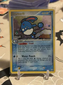 Pokemon Azumarill 1/109 Holo Foil Ex Team Rocket Returns Stamped NEAR MINT - Image 1