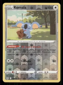 Komala SWSH11: Lost Origin #149/196 Uncommon Reverse Holo Pokemon LP - Image 1