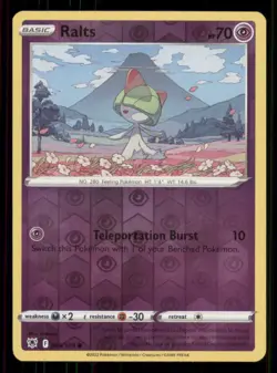 Ralts SWSH10: Astral Radiance #060/189 Common Reverse Holo Pokemon LP - Image 1