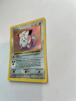 Clefairy 005/102 Base Set (Shadowless) Holo Pokemon TCG NM - Image 3