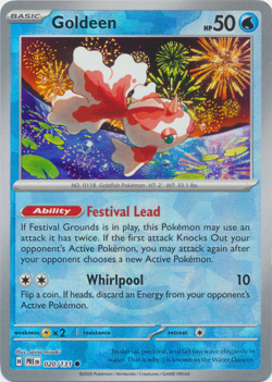 Goldeen 020/131 Poke Ball Pattern Prismatic Evolutions Pokemon TCG - Image 1