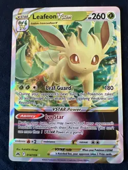 Leafeon VSTAR Crown Zenith 014/159 Holo Ultra Rare Pokemon TCG NM/M (Set Of 2) - Image 3