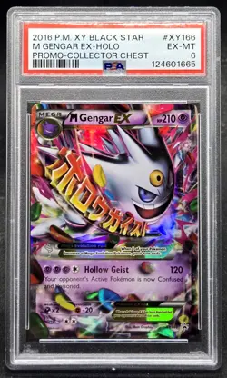 PSA 6 M Gengar EX Holo XY166 Black Star Collector Chest 2016 - Pokemon TCG - Image 1