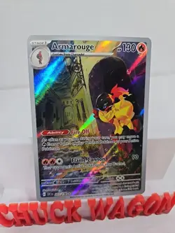 Armarouge 203/198 SV01: Scarlet & Violet Base Set Illustration Rare Pokemon NM - Image 2