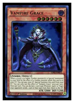 YuGiOh GFP2-EN072 Vampire Grace The 2nd Haunting Ultra Rare - Image 1