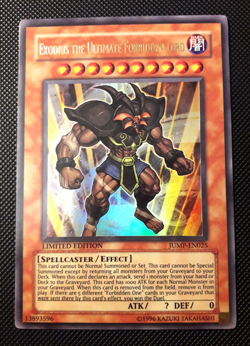 Yu-Gi-Oh! Exodius the Ultimate Forbidden Lord, JUMP-EN025, UR, Limited, NM - Image 1
