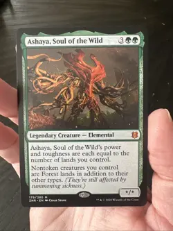 MTG Magic The Gathering Card Ashaya, Soul of the Wild Zendikar Rising Regular - Image 3