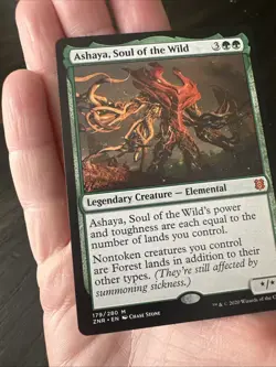 MTG Magic The Gathering Card Ashaya, Soul of the Wild Zendikar Rising Regular - Image 4