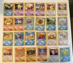 96 Card Pokemon TCG Lot - Base Set, Gym Heroes, Fossil, Jungle W/ Holos & 1st Ed - Image 2