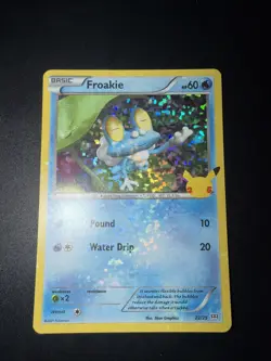 Pokemon TCG Froakie Mcdonalds 25th Anniversary 22/25 Holo Promo Card NM - Image 1
