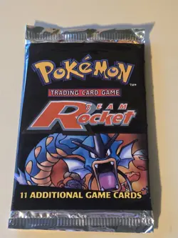 Factory Sealed TEAM ROCKET Unlimited Pokemon Card Booster Pack Gyarados Art Work 742818061742 - Image 1