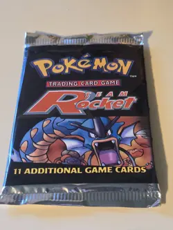 Factory Sealed TEAM ROCKET Unlimited Pokemon Card Booster Pack Gyarados Art Work 742818061742 - Image 2