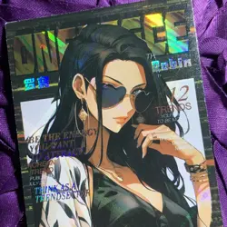 Nico Robin ONE PIECE QR Cover Goddess Story ACG Anime Holo Girl Card Street - Image 2