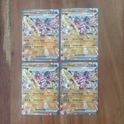 (4) Pokemon TCG Paradox Rift Hoopa EX Double Rare Card 098/182 NM Condition - Image 1