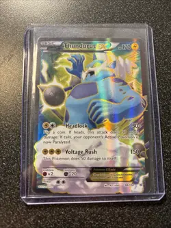 Thundurus-EX - 98/108 - Full Art Ultra Rare Pokemon Card TCG Roaring Skies MP - Image 1