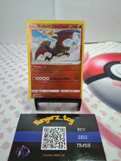 Radiant Charizard 020/159 Near Mint NM - Crown Zenith - Pokemon TCG Card - Image 1