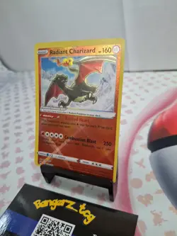 Radiant Charizard 020/159 Near Mint NM - Crown Zenith - Pokemon TCG Card - Image 3