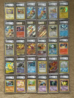 30 GRADED POKEMON CARDS (CGC) - INDIVIDUAL CARD LISTINGS IN DESCRIPTION - Image 1