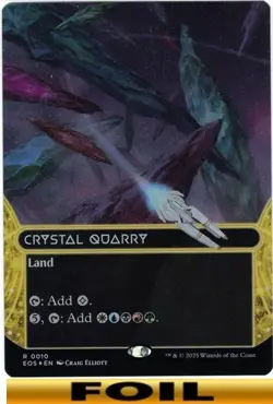 1x - Crystal Quarry - FOIL BORDERLESS #10 - EOS Stellar Sights - NM MTG - Image 1