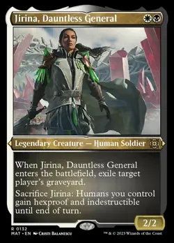 [1x] Jirina, Dauntless General - Foil Etched Near Mint, English The Aftermath Ex - Image 1