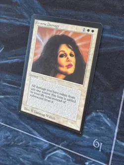 MTG BETA Reverse Damage Magic The Gathering Vintage NM Rare - Image 2