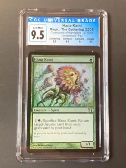 Magic The Gathering MTG Hana Kami Champions of Kamigawa Foil #211 CGC 9.5 - Image 1