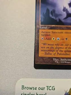 MISCUT MISPRINT Arcane Sanctum (Retro Frame) Brothers' War Magic MTG Misprint - Image 5