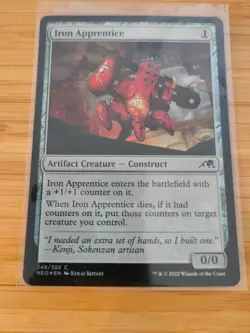 MTG Iron Apprentice (FOIL) 248 Kamigawa: Neon Dynasty M/NM Free UK P&P - Image 1