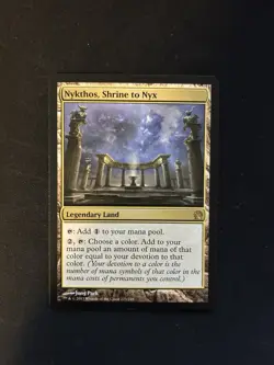 Nykthos, Shrine to NYX Theros Regular Rare MTG Magic the Gathering Land NM - Image 1