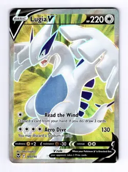 Lugia V (Full Art) SWSH12: Silver Tempest #185 (2022) Ultra Rare Holo NM Pokemon - Image 1
