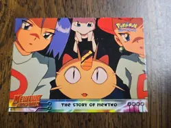 Pokemon The Story of Mewtwo Pokemon Topps Mewtwo Strikes Back 24 Blue Logo - Image 1