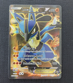 Pokemon Lucario EX Full Art Ultra Rare #107/111 XY Furious Fists LP 2014 - Image 1