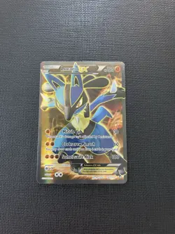 Pokemon Lucario EX Full Art Ultra Rare #107/111 XY Furious Fists LP 2014 - Image 2