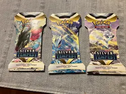 (3) [SEALED] Pokemon Silver Tempest Hanger Pack Sword & Shield lot of 3 packs - Image 1