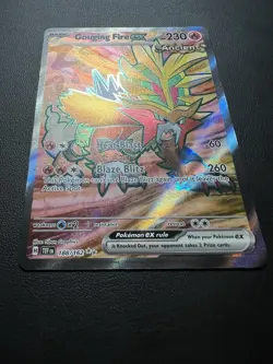 Gouging Fire ex - 188/162 - Temporal Forces - Pokemon TCG - NM - Full Art - HOLO - Image 2