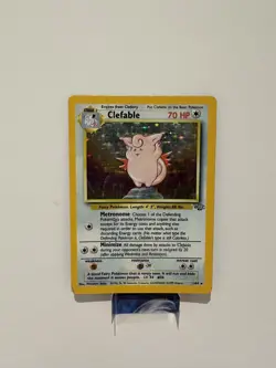 Pokemon TCG Clefable Jungle 1/64 Holo Unlimited Holo Rare LP/MP - Image 1