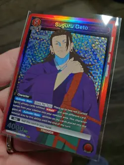 Union Arena TCG Jujutsu Kaisen Suguru Geto EX04BT/JJK-3-039SR PACK FRESH HOLO - Image 3