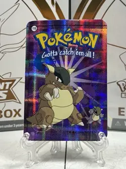 Pokemon Rare Vintage Vending Machine Holo prism sticker Nintendo 2000 Kangaskhan - Image 1
