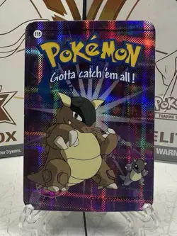 Pokemon Rare Vintage Vending Machine Holo prism sticker Nintendo 2000 Kangaskhan - Image 3
