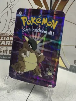 Pokemon Rare Vintage Vending Machine Holo prism sticker Nintendo 2000 Kangaskhan - Image 4