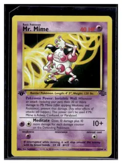 1999 Pokemon Jungle 1st Edition Mr. Mime 22/64 Jungle Regular - Image 1