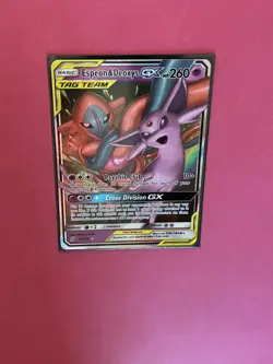 Pokemon - Espeon & Deoxys GX 72/236 Unified Minds 2019 Holo Full Art Rare NM - Image 1