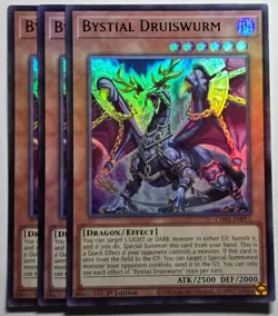 Yugioh x3 Bystial Druiswurm CHU01-EN013 Ultra Rare 1st Edition - Image 1