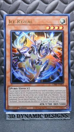 | Yugioh Ice Ryzeal CRBR-EN003 1st Ultra Rare Crossover Breakers NM 🔥 | - Image 1