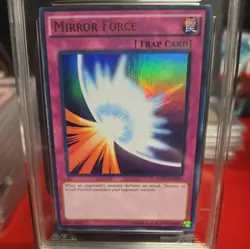 Yugioh! Mirror Force YGLD-ENB33 Ultra Rare Unlimited AGS 9.5 MINT - Image 3