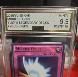 Yugioh! Mirror Force YGLD-ENB33 Ultra Rare Unlimited AGS 9.5 MINT - Image 4