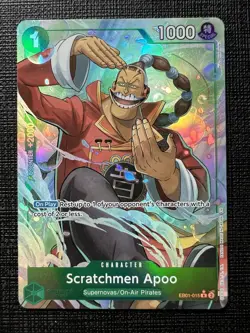 Scratchmen Apoo PRB02 EB01-015 | Alt Art | English | MINT | One Piece Card Game - Image 1