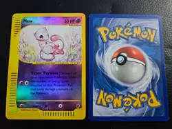 Mew and Mewtwo - Vintage Pokemon e-Card Expedition Reverse-Holo Two-Card Lot LP - Image 4